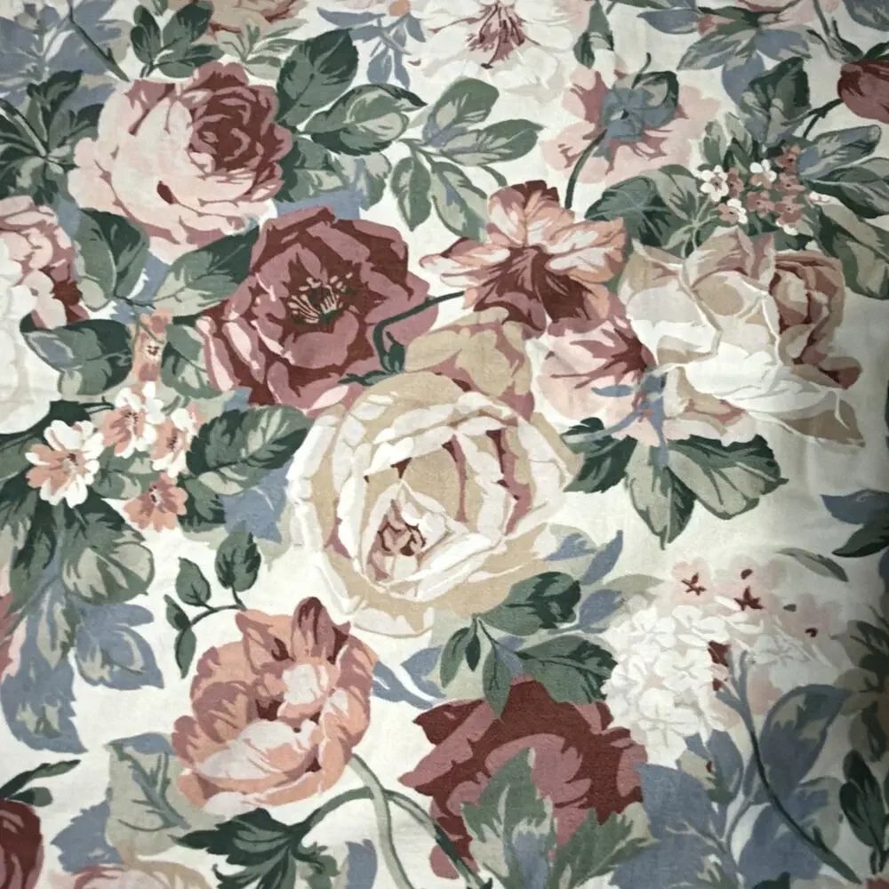 VTG Croscill Arbor Rose Euro Pillow Sham Floral Cottage French Country 80s 90s